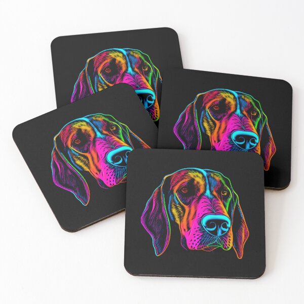 Item preview, Treeing Walker Coonhound Dog Colorful Paint Splash designed and sold by rafaeltto.