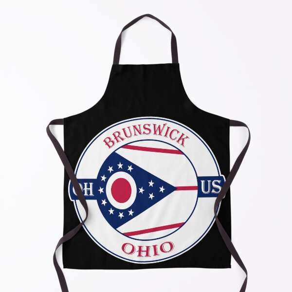 Item preview, Brunswick Ohio Flag USA Seal Stamp Badge Travel Souvenir designed and sold by TeeHome.