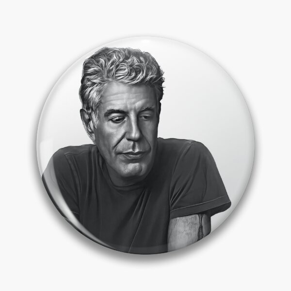 Item preview, Anthony Bourdain B&W designed and sold by Low Places Designs.