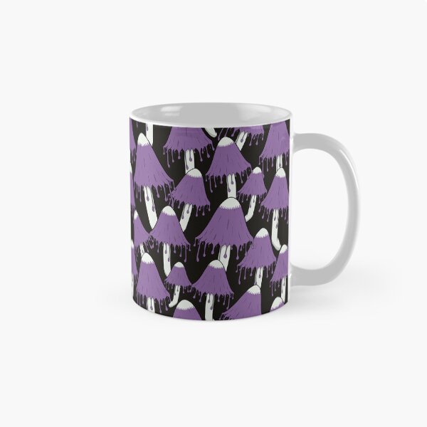 Item preview, Creepy Purple Dripping Mushroom Field Pattern designed and sold by CreativeDraws42.
