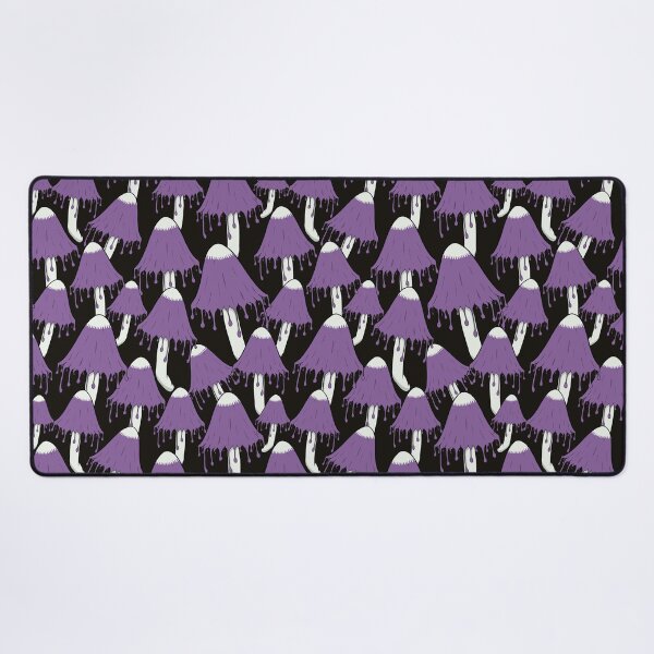 Item preview, Creepy Purple Dripping Mushroom Field Pattern designed and sold by CreativeDraws42.