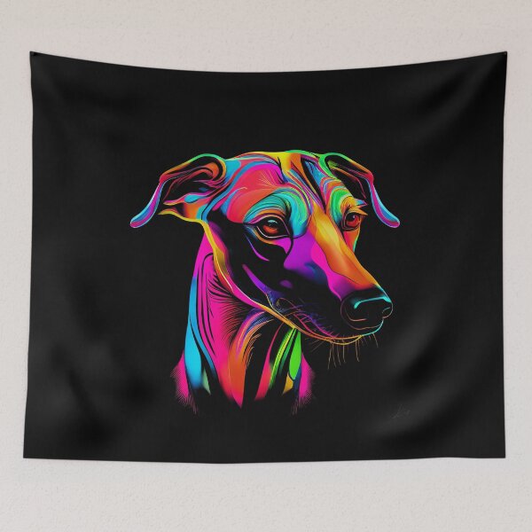 Item preview, Whippet Dog Colorful Paint Splash designed and sold by rafaeltto.