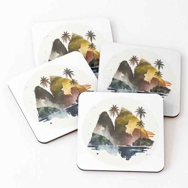 Item preview, American Samoa National Park Boho Watercolor Circle designed and sold by PikoApparel.