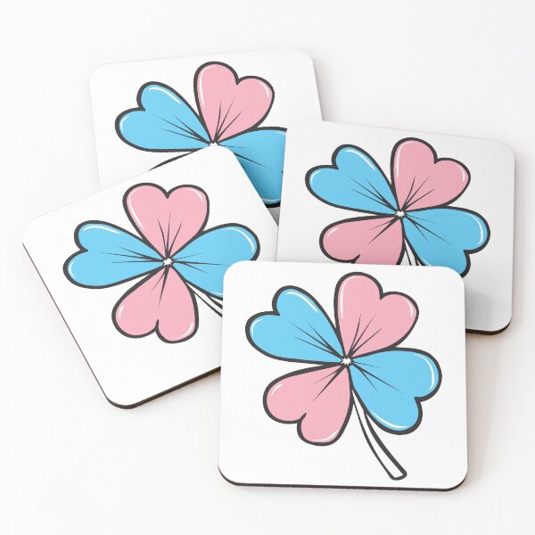 Item preview, Saint Patrick's Day Luck Four Leaf Clover - Trans Pride designed and sold by LaLunaWinters.