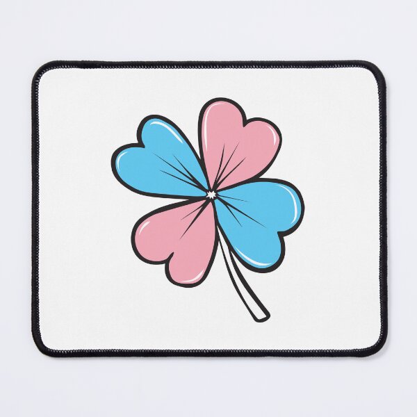 Item preview, Saint Patrick's Day Luck Four Leaf Clover - Trans Pride designed and sold by LaLunaWinters.