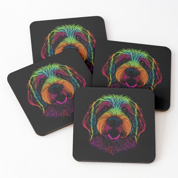 Item preview, Whoodle Dog Colorful Paint Splash designed and sold by rafaeltto.