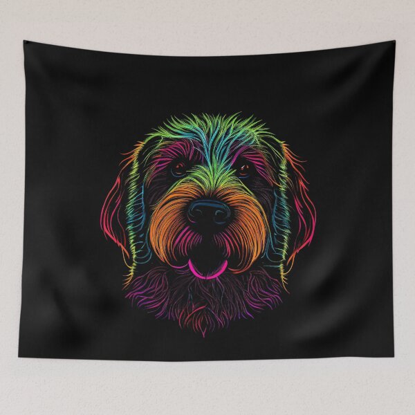 Item preview, Whoodle Dog Colorful Paint Splash designed and sold by rafaeltto.