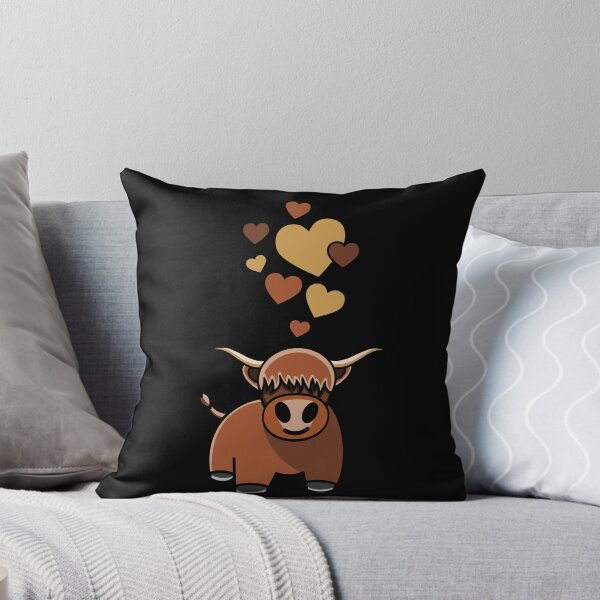 Item preview, Highland Cow With Hearts designed and sold by eternallygifted.