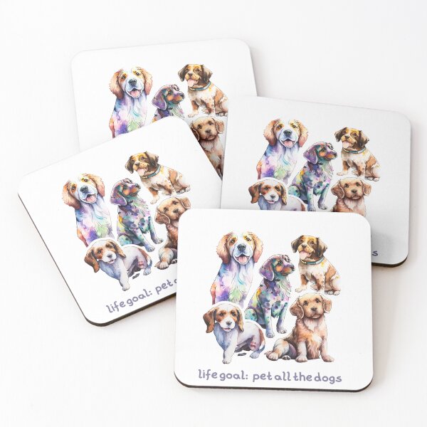Item preview, life goal pet all the dogs designed and sold by printiesart.
