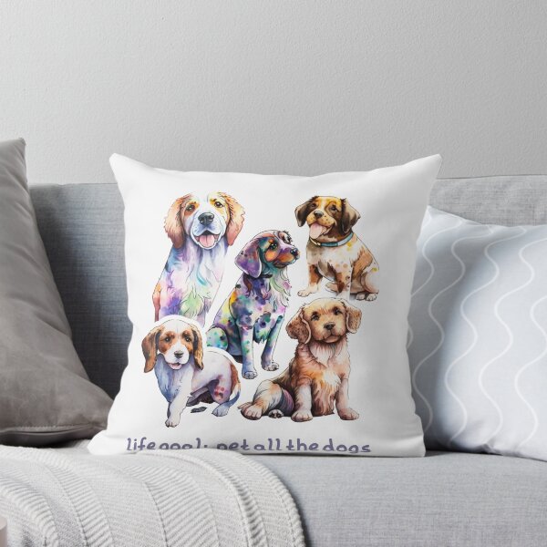 Item preview, life goal pet all the dogs designed and sold by printiesart.