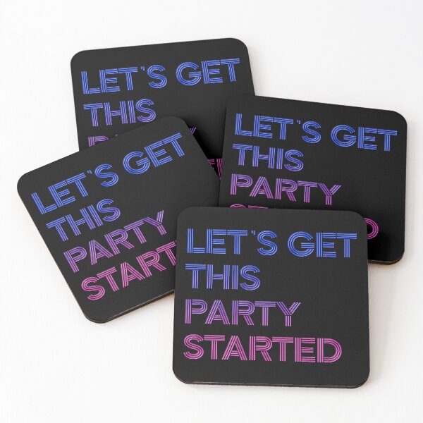 Item preview, Lets get this party started, cool text design, funny, inspirational gift for musician, dj, music lover, dancer, party designed and sold by wondertree.