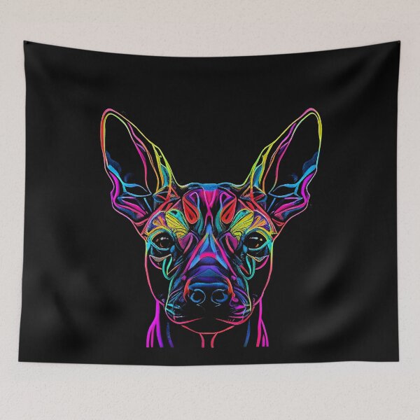 Item preview, Xoloitzcuintli Dog Colorful Paint Splash designed and sold by rafaeltto.