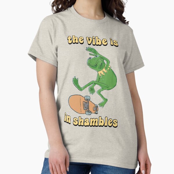 Item preview, Frog The Vibe Is In Shambles Funny Meme designed and sold by FirnandArt.
