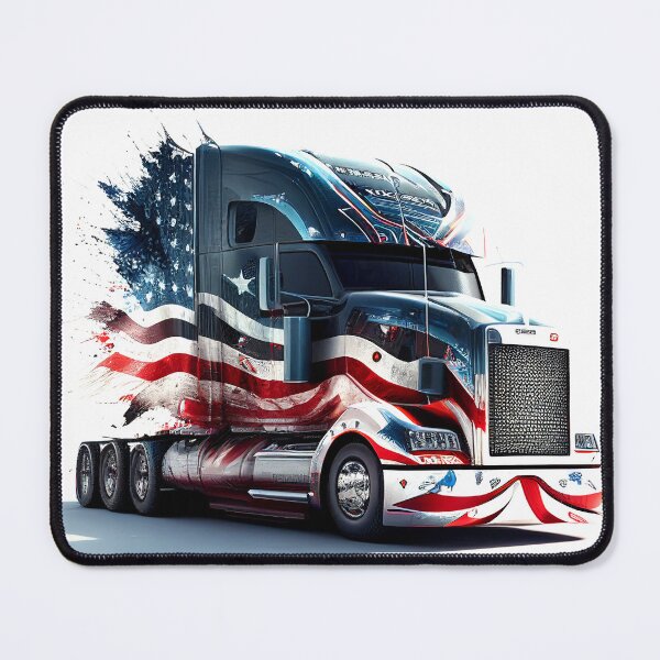 Item preview, Large truck with USA flag graphics designed and sold by Steve-Craig.