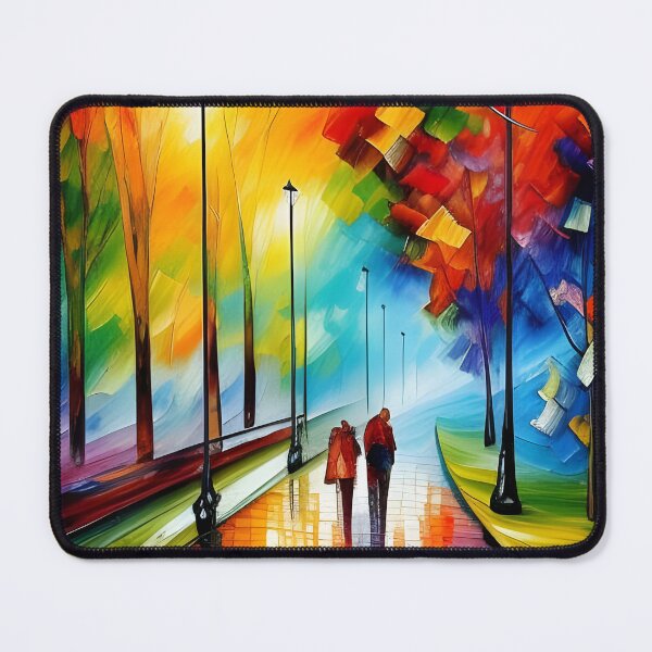 Item preview, Peaceful Watercolor Couple Walking Art designed and sold by KaelumH.