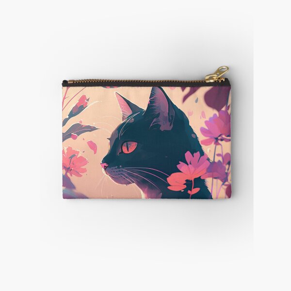 Item preview, cat and flowers designed and sold by FelpoStore.