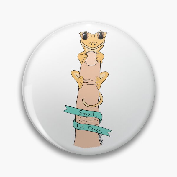 Item preview, Small But Fierce Crested Gecko - White designed and sold by EcoElsa.