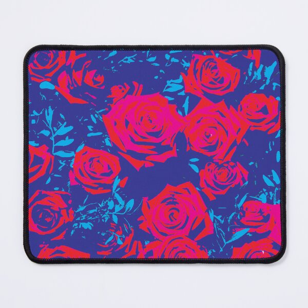 Item preview, Blue intense rose flowers abstract pattern designed and sold by myseptember18th.