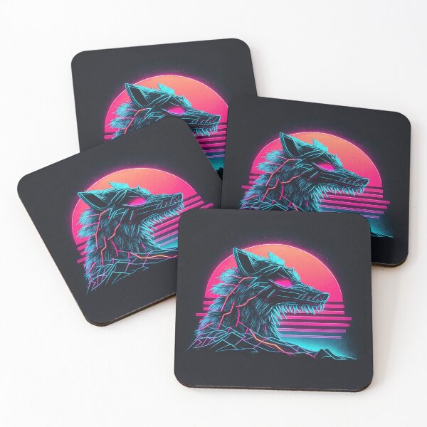 Item preview, Synthwave Howl: Roaming in the Neon Wilderness designed and sold by Mullet Monkey.