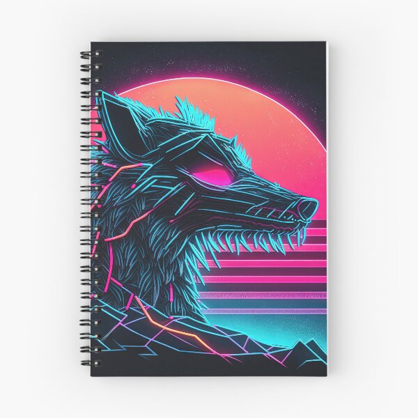 Item preview, Synthwave Howl: Roaming in the Neon Wilderness designed and sold by Mullet Monkey.