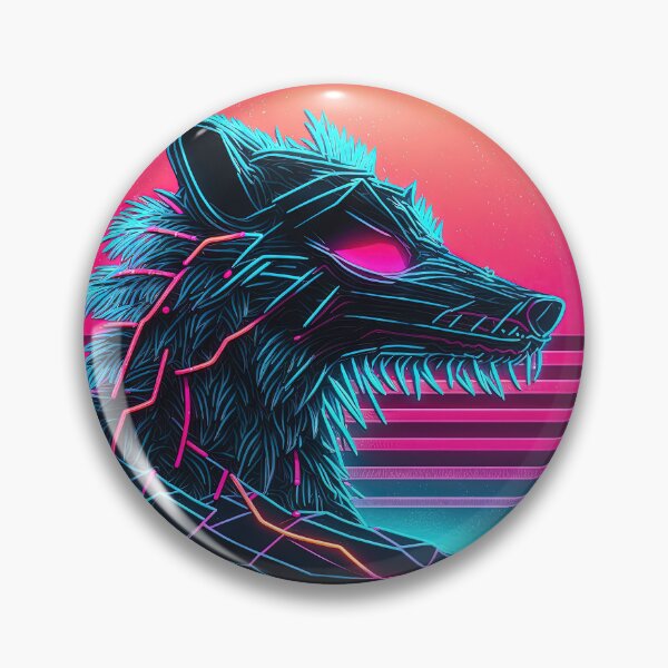 Item preview, Synthwave Howl: Roaming in the Neon Wilderness designed and sold by Mullet Monkey.