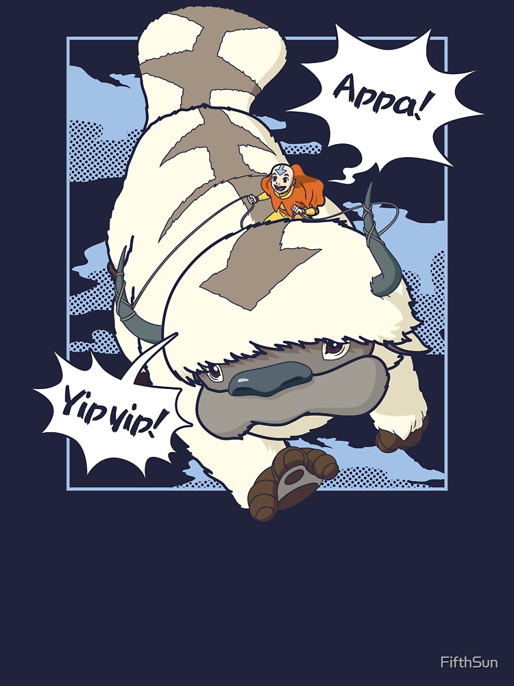 "Avatar: The Last Airbender Appa Flight Yip Yip! " Lightweight Hoodie ...