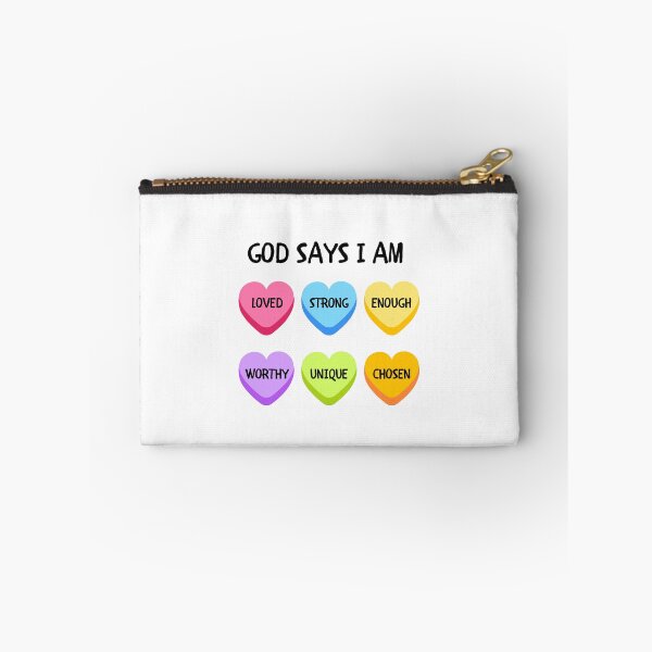 Item preview, God Says I Am Loved, Strong, Enough, Unique, Chosen designed and sold by InnaPo ⭐⭐⭐⭐⭐.
