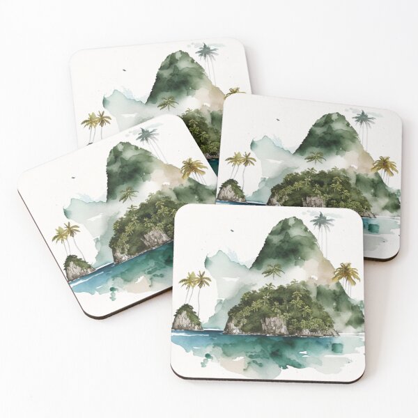 Item preview, American Samoa National Park Boho Watercolor designed and sold by PikoApparel.