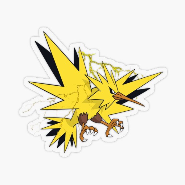 Zapdos Pokemon Stickers / Zapdos Vinyl Decal 10 Sizes -  Israel