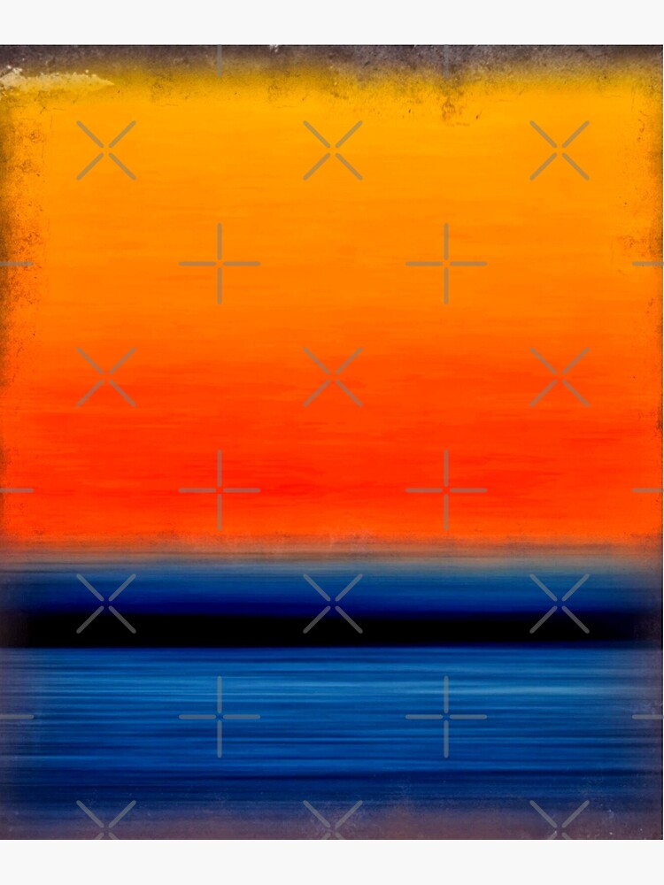 Orange Wall Sale Art And Blue Redbubble | for