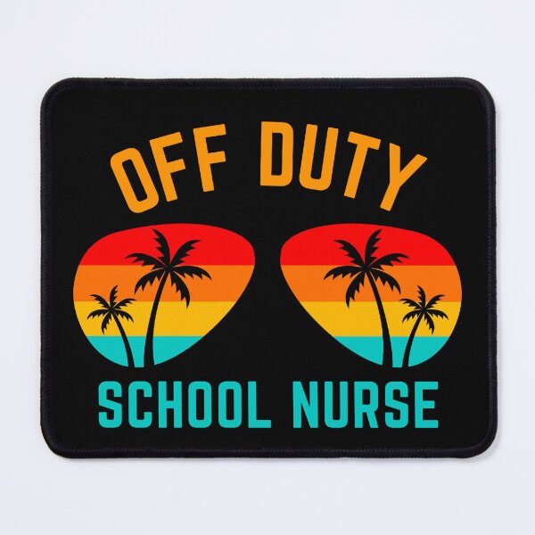 Item preview, Off Duty School Nurse Retro Nurse Quote Vintage Sunglasses Nursing Student Gifts designed and sold by PrintOfi.