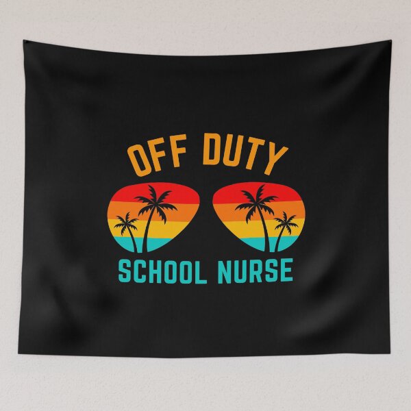 Item preview, Off Duty School Nurse Retro Nurse Quote Vintage Sunglasses Nursing Student Gifts designed and sold by PrintOfi.