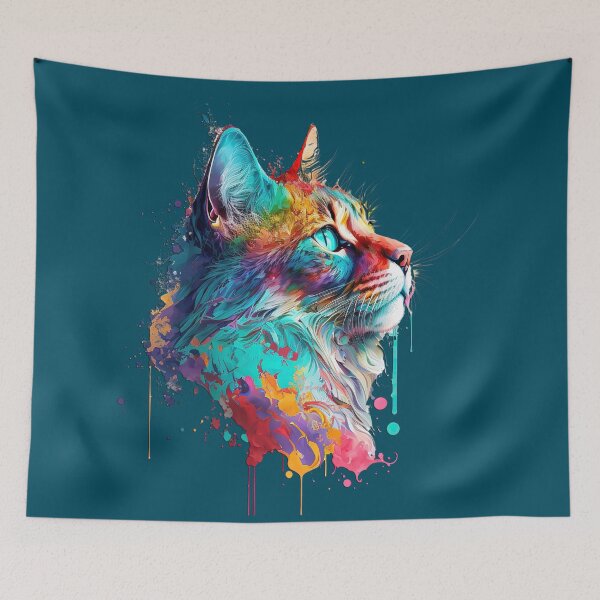 Item preview, Colorful Cat Shadow designed and sold by Juliascutecornr.