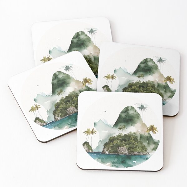 Item preview, American Samoa National Park Boho Watercolor Circle designed and sold by PikoApparel.