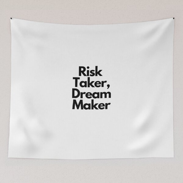 Item preview, Risk taker, dream maker Black on White  Independent, Resourceful, Driven designed and sold by EmprendeHoy.