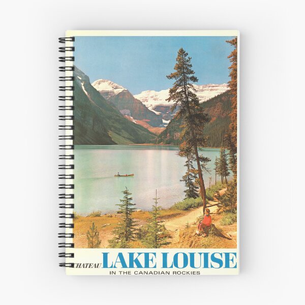 Item preview, Vintage Travel Poster - Chateau Lake Louise in the Canadian Rockies designed and sold by Gin  Neko.