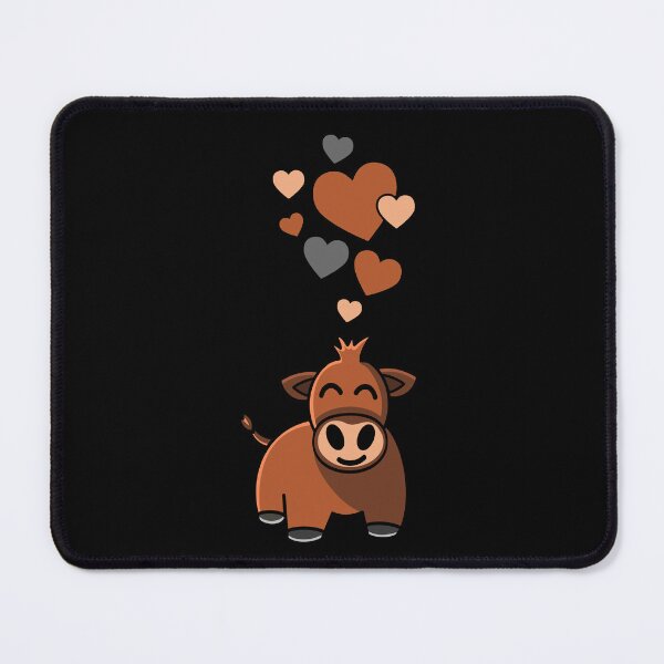 Item preview, Red Angus Cow With Hearts designed and sold by eternallygifted.