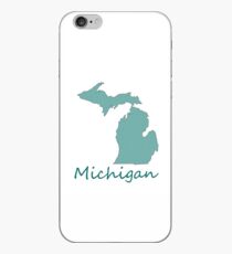 Vinilo o funda para iPhone Mapa de Michigan