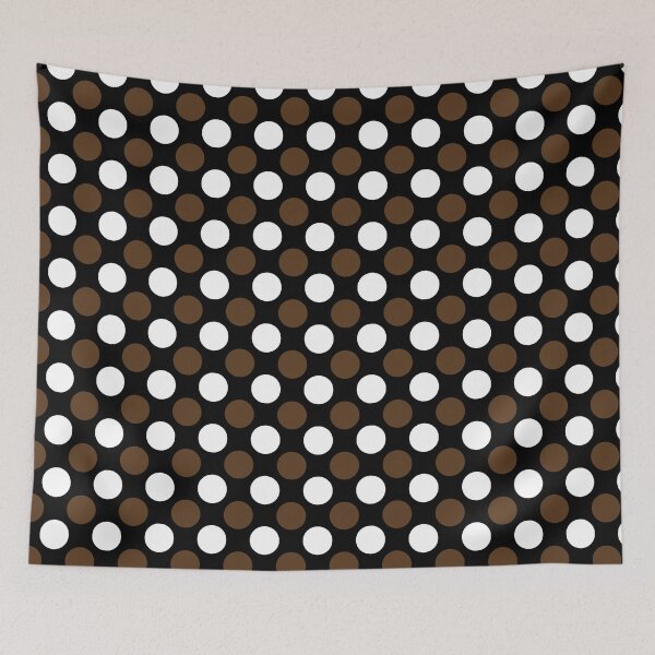 Item preview, White-Brown Polka Dots Big designed and sold by mikor.