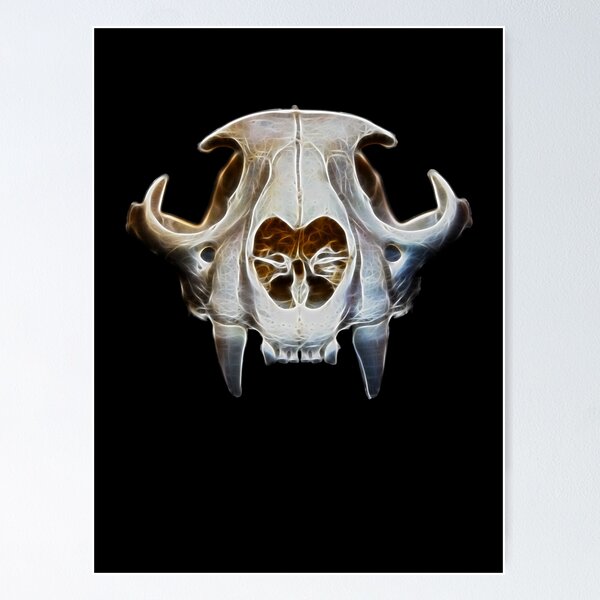 Item preview, Abstract Cougar Skull designed and sold by fredseghetti.