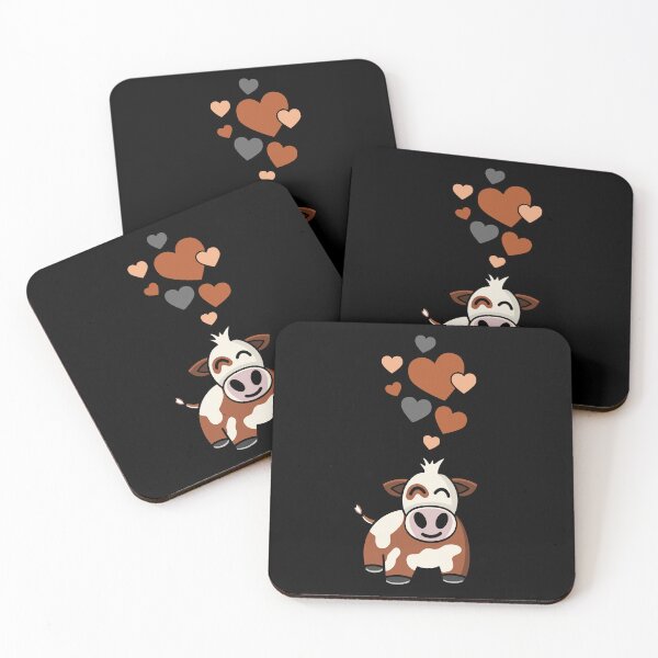 Item preview, Simmental Cow With Hearts designed and sold by eternallygifted.