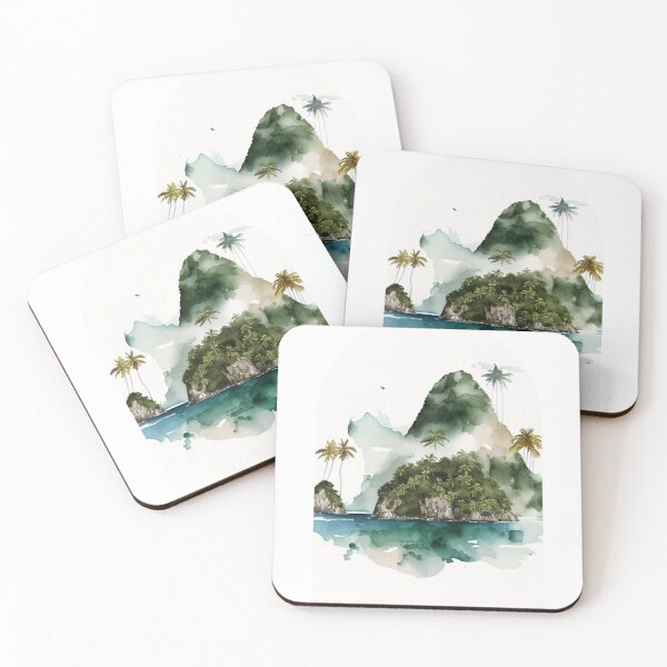 Item preview, American Samoa National Park Boho Watercolor Arch designed and sold by PikoApparel.
