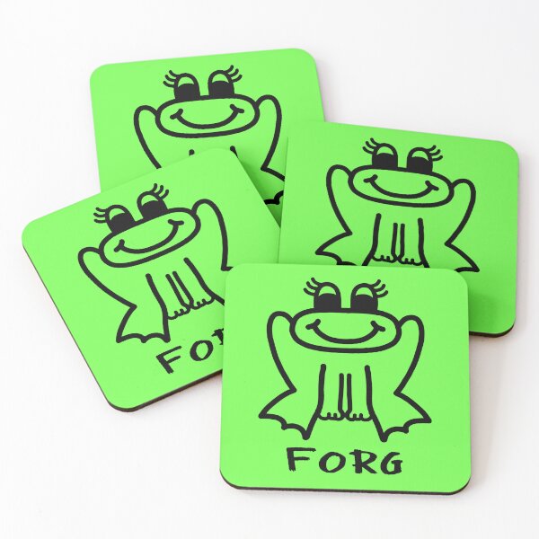 Item preview, Happy Little FORG - Funny Frog Meme - Black designed and sold by LadySquiggle.