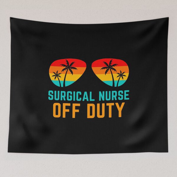 Item preview, Surgical Nurse Off Duty Retro Nurse Quote Vintage Sunglasses Nursing Student Gifts designed and sold by PrintOfi.