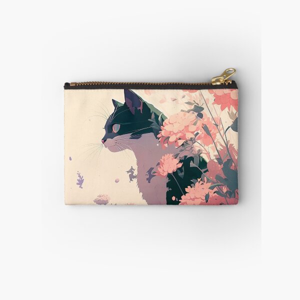 Item preview, cat and flowers designed and sold by FelpoStore.