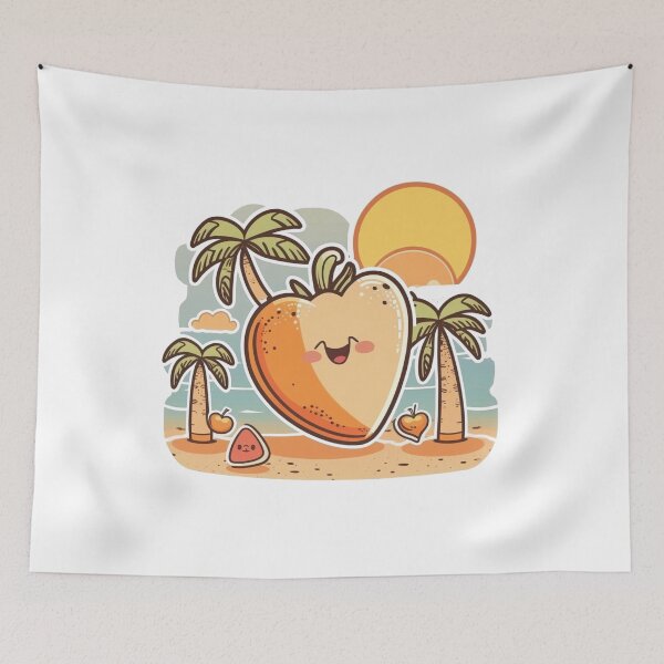 Item preview, Kawaii Papaya designed and sold by R-Digits ⭐⭐⭐⭐⭐.