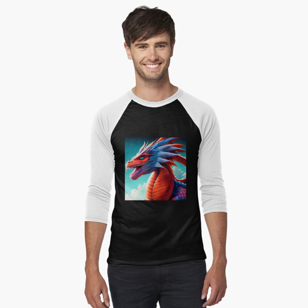 Item preview, Baseball ¾ Sleeve T-Shirt designed and sold by dragynrain.