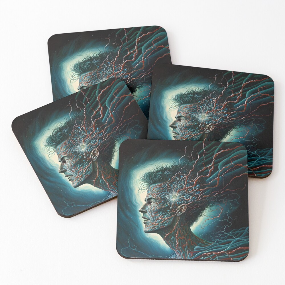 Item preview, Coasters (Set of 4) designed and sold by Cyborgism.