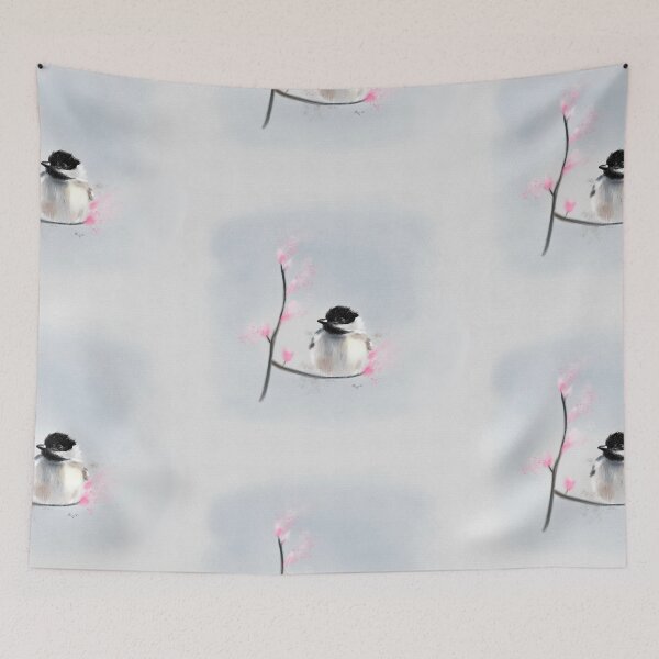 Item preview, Cherry Blossom Chickadee designed and sold by Caseybell11.