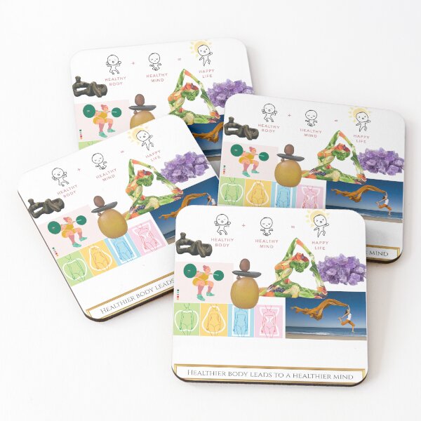 Item preview, Healthier body leads to healthier mind designed and sold by Make Believe Works.